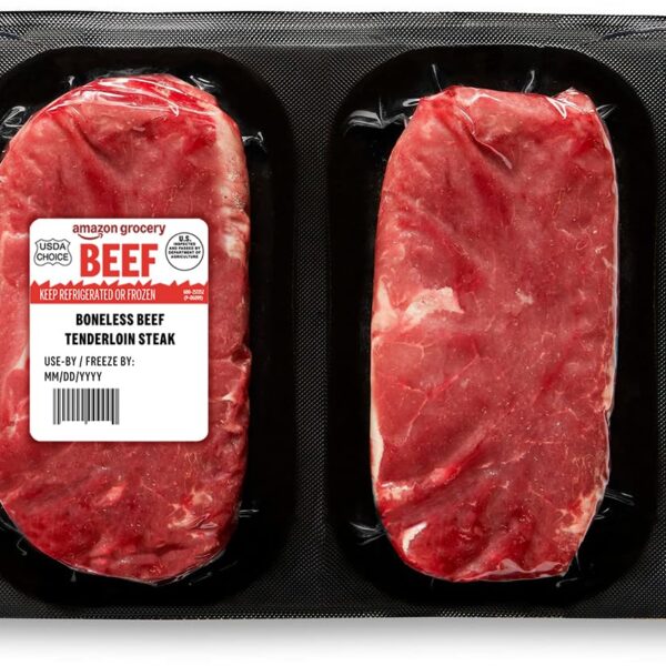 Grocery, Beef Tenderloin Steak, Boneless, USDA Choice, Weight Varies