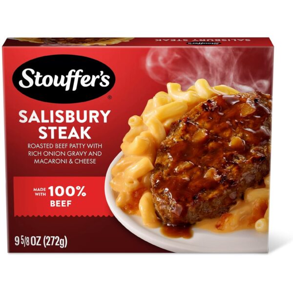 Stouffer's Salisbury Steak, Single Serve, Frozen Salisbury Steak, Single Frozen Meals 9.625 oz