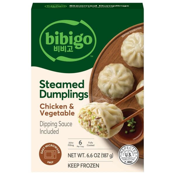 Bibigo Chicken and Vegetable Steamed Dumplings, 6.6 Oz