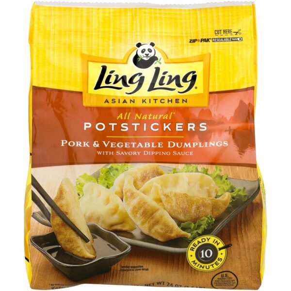 LING Potstickers Frozen Pork & Vegetable 24 Ounce